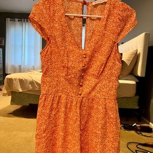 Orange Romper